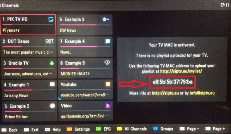find the mac address for samsung smart tv